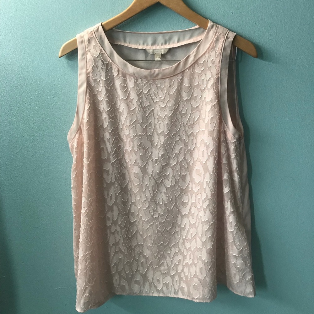 BANANA REPUBLIC Sheer Cheetah Print top
